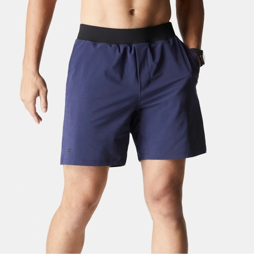 Fabletics The Franchise Short Navy Blue 7” Lined Athletic Shorts Men’s Sz Large
